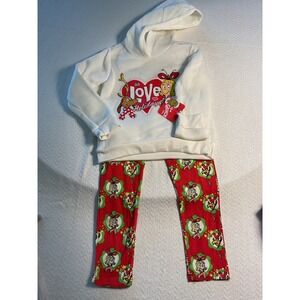 Dr. Seuss The Grinch Kids Holiday Pajama Set Loungewear 6X NWT‎